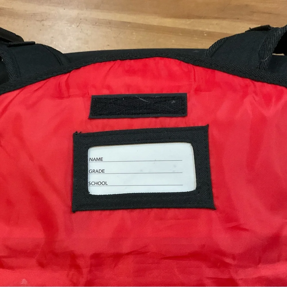 Bixbee Kids: (one here - one there) about/ approximately 16” inch backpack.